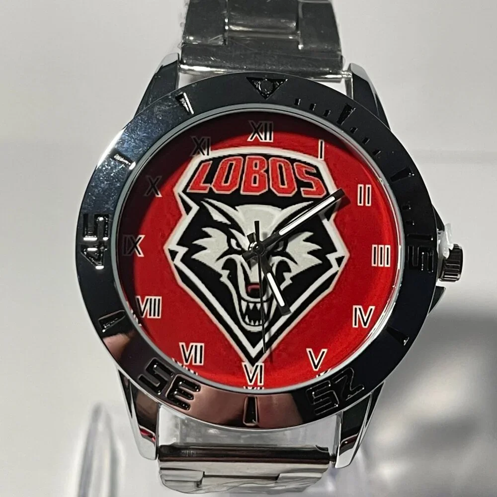 New Mexico Lobos NCAA Stainless-Steel Watch NEW